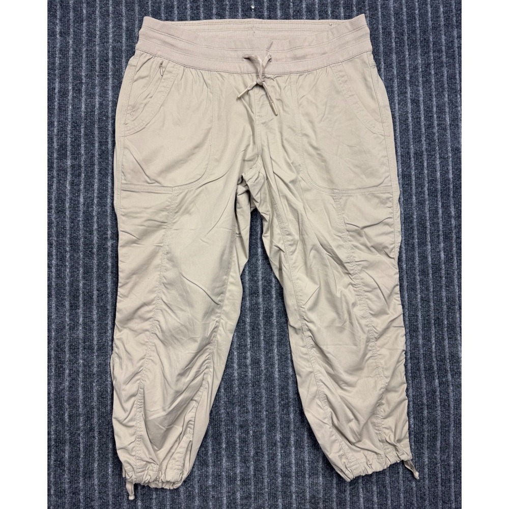 The North Face Womens Aphrodite 2.0 Capri Pants Large Tan Hiking Outdoor Utility